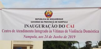 Nampula dispõe de um Centro de Atendimento Integrado das vítimas de violência doméstica A cidade de Nampula já dispõe de um centro de atendimento a vítimas de violência doméstica