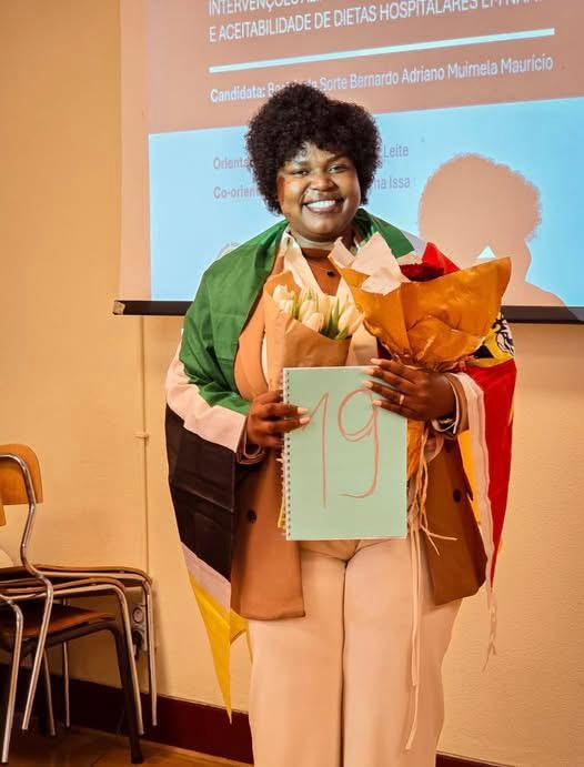 Beatriz Sorte torna-se primeira moçambicana Mestre em Ciências Gastronómicas