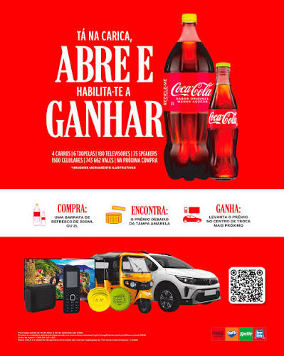 Coca-Cola lança campanha com perto de 900 mil prémios para consumidores em Moçambique Coca-Cola lança campanha com perto de 900 mil prémios para consumidores em Moçambique