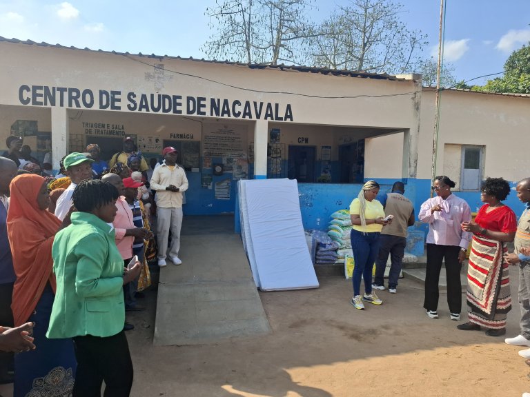 Centro de Saúde de Nacavala recebe apoio multiforme do Gabinete da Esposa do governador de Nampula