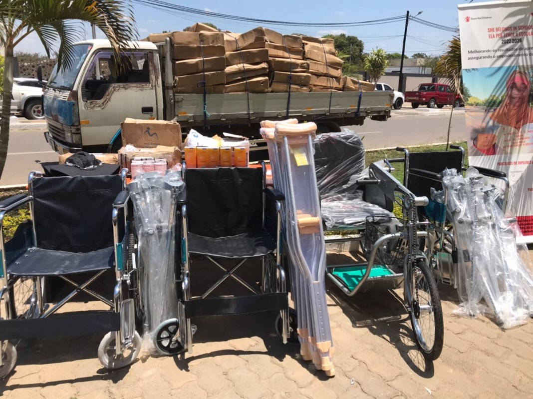 Crianças com deficiência ganham meios assistivos em Nampula Crianças com deficiência ganham meios assistivos em Nampula
